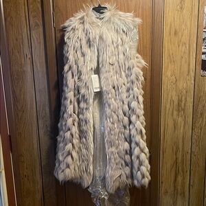 Elegant Raccoon Fur From Finland Long Vest